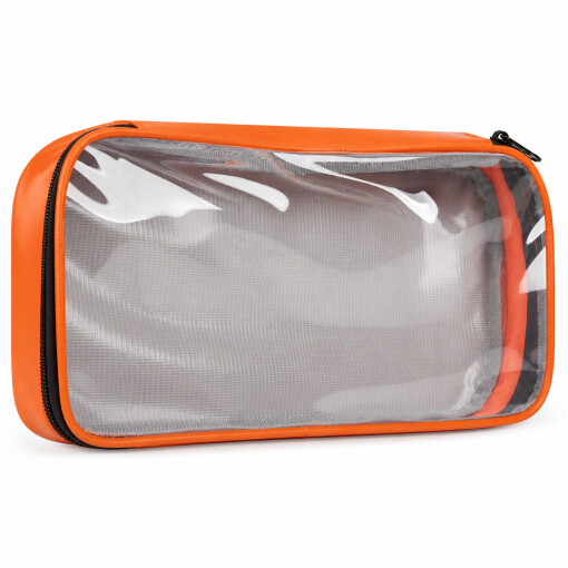 Pulox Modultasche Orange 31 x 19 x 5 cm mit Klarsichtfenster und Klett