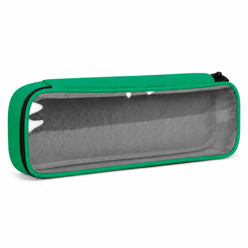 Pulox Modultasche Grün 33 x 13 x 5 cm mit Klarsichtfenster und Klett