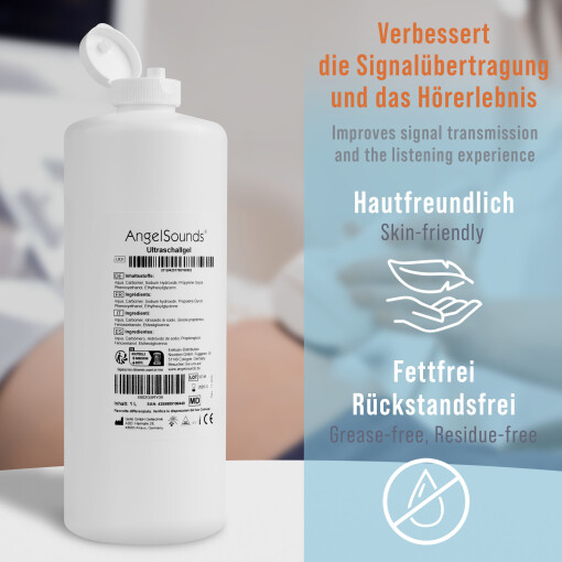 AngelSounds Ultraschallgel - 1.000 ml leitfähiges Sonographie Gel