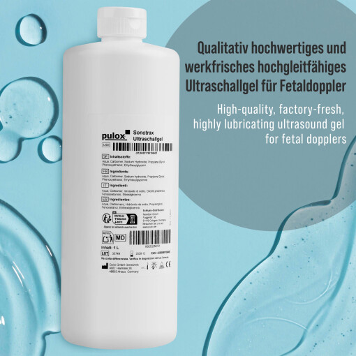Pulox Sonotrax Ultraschallgel - 1.000 ml leitfähiges Sonographie Gel