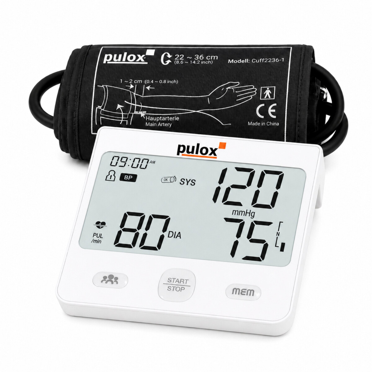 Pulox BP-200 - Automatisches Blutdruckme box
