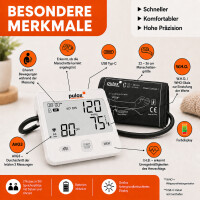 Pulox BP-200 - Automatisches Blutdruckmessgerät mit AFib-Erkennung bei Herzrhythmusstörungen und Vorhofflimmern